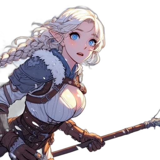 sword, weapon, staff, fantasy art transparent PNG cut-out
