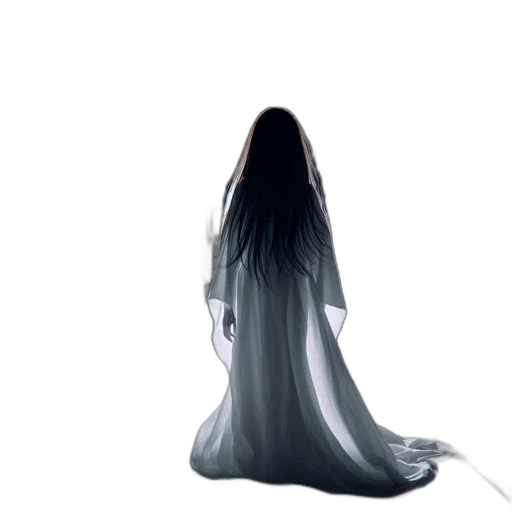 dress, hair, creature, mask transparent PNG cut-out