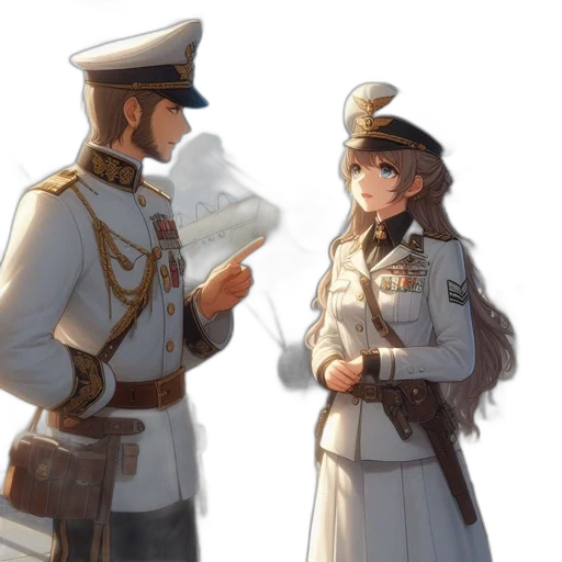 staff, hat, crown, jacket transparent PNG cut-out