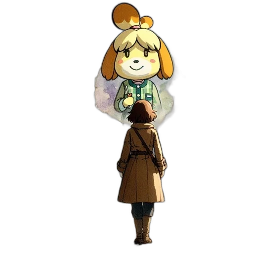 staff, jacket, animal, dress transparent PNG cut-out