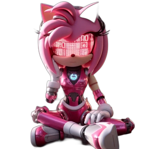 robot, concept art, cyberpunk, 3d render transparent PNG cut-out