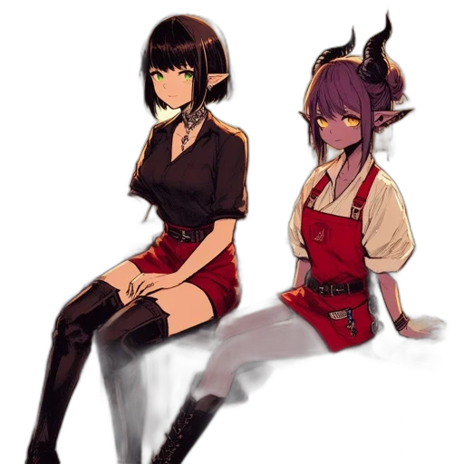 dress, staff, concept art, fantasy art transparent PNG cut-out