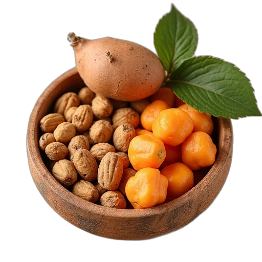 food, crown, earth tones, set transparent PNG cut-out