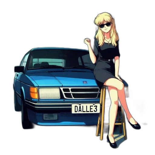 car, dress, cartoon, anime transparent PNG cut-out