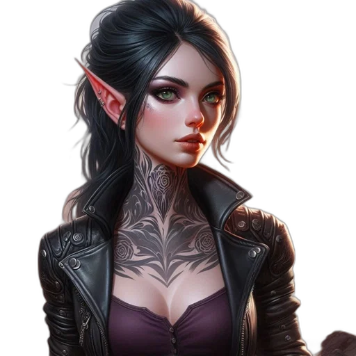 face, jacket, fantasy art, concept art transparent PNG cut-out