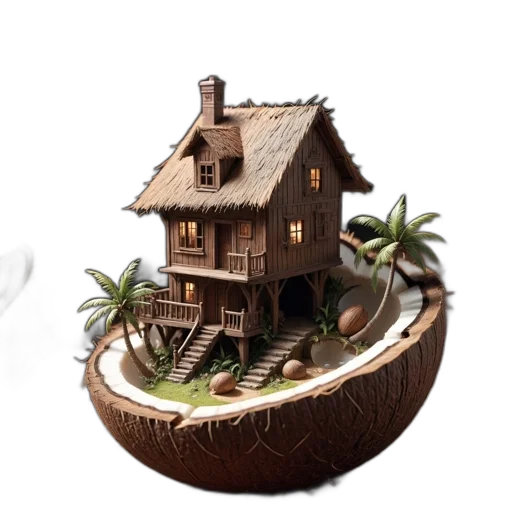 building, furniture, 3d render, concept art transparent PNG cut-out