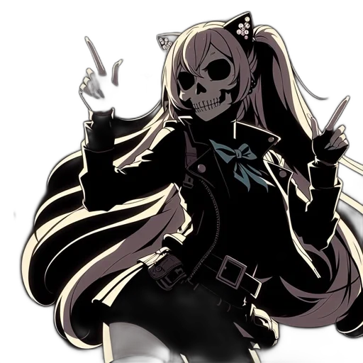 mask, staff, jacket, weapon transparent PNG cut-out