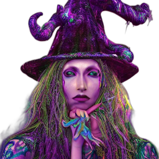 hat, creature, staff, mask transparent PNG cut-out