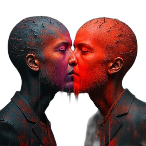 face, mask, concept art, photorealistic transparent PNG cut-out