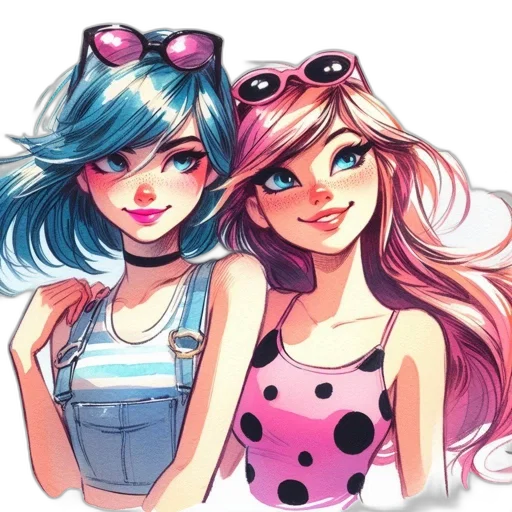anime, cartoon, watercolor, concept art transparent PNG cut-out