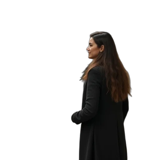 staff, jacket, dress, face transparent PNG cut-out