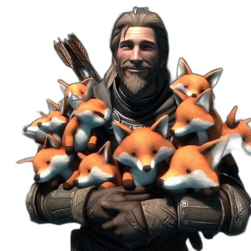 staff, animal, weapon, hat transparent PNG cut-out