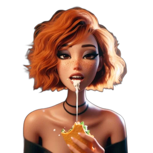 staff, jewelry, hair, dress transparent PNG cut-out