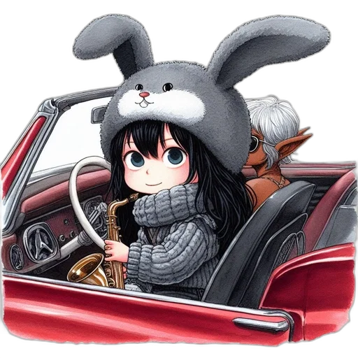 car, hat, dragon, weapon transparent PNG cut-out