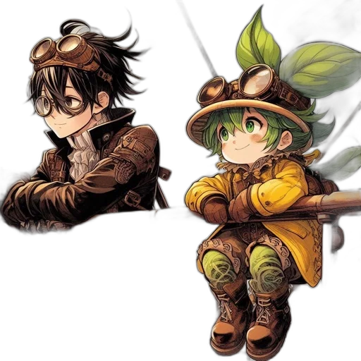 hat, dragon, staff, concept art transparent PNG cut-out