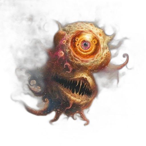 creature, mask, face, staff transparent PNG cut-out