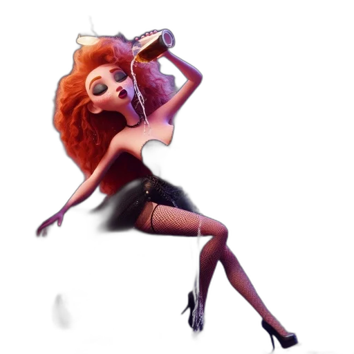 dress, hair, concept art, fantasy art transparent PNG cut-out