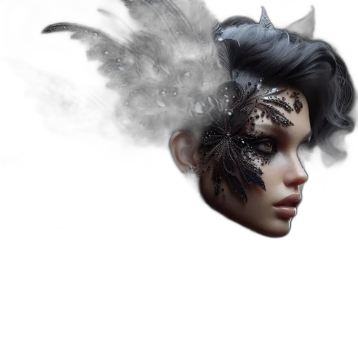 mask, face, crown, dragon transparent PNG cut-out