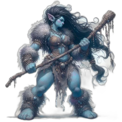 staff, fantasy art, concept art, comic book art transparent PNG cut-out