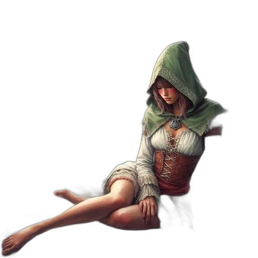 dress, jacket, staff, mask transparent PNG cut-out