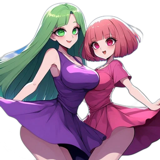 dress, anime, pixel art, concept art transparent PNG cut-out
