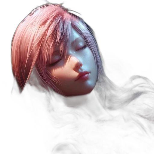 face, mask, hair, creature transparent PNG cut-out