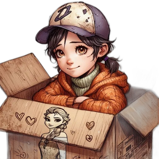 hat, anime, concept art, watercolor transparent PNG cut-out