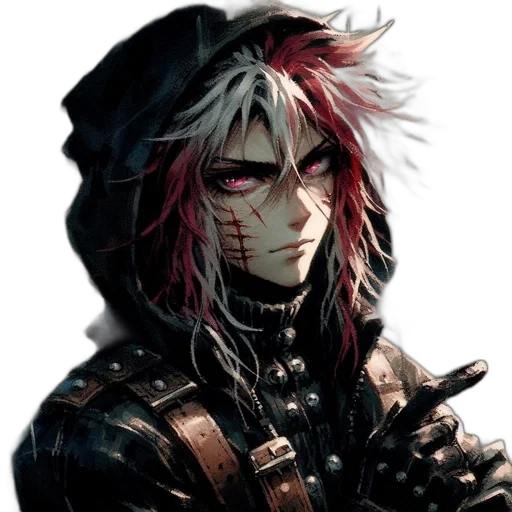 jacket, face, weapon, mask transparent PNG cut-out
