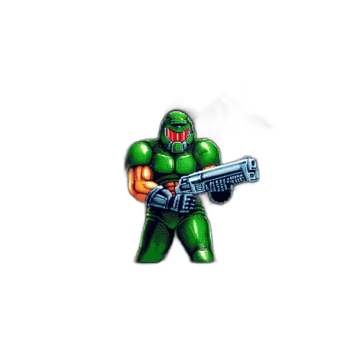 robot, weapon, pixel art, concept art transparent PNG cut-out