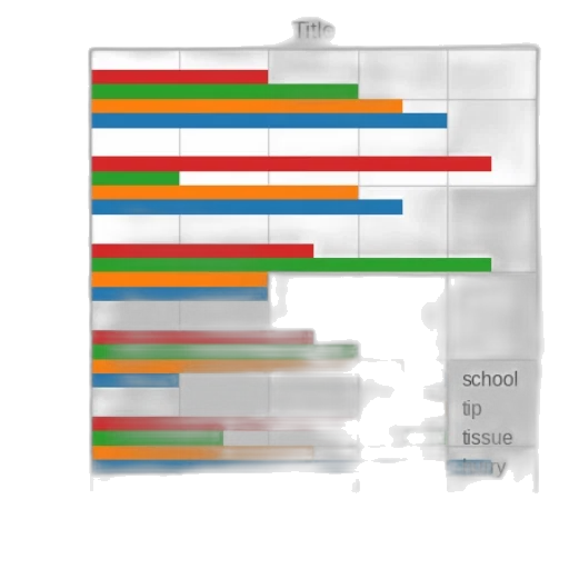 colorful, bar, chart, five transparent PNG cut-out