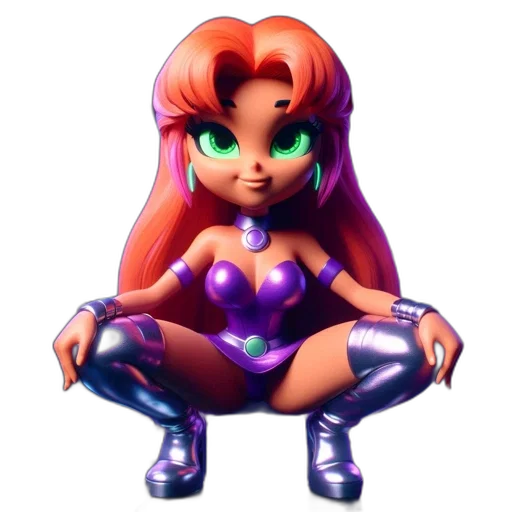 robot, dress, vaporwave, 3d render transparent PNG cut-out