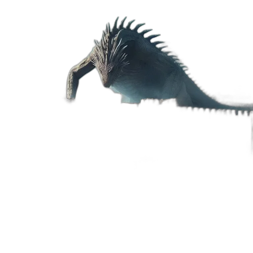 dragon, creature, animal, staff transparent PNG cut-out