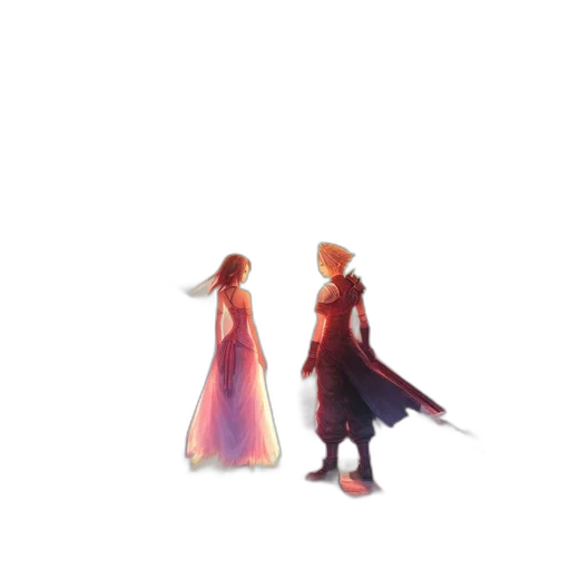 dress, pixel art, concept art, watercolor transparent PNG cut-out