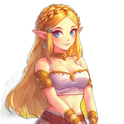 dress, crown, staff, jewelry transparent PNG cut-out