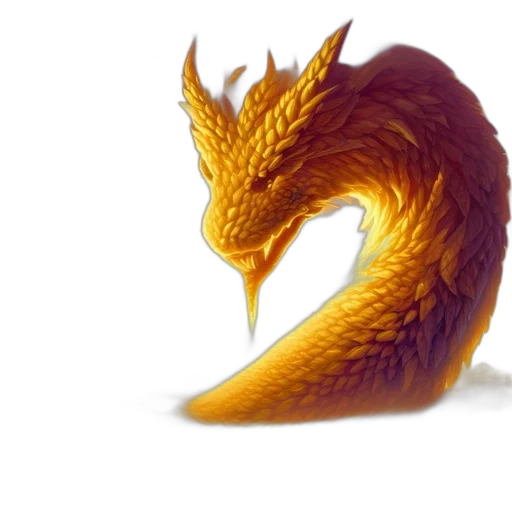 dragon, creature, animal, staff transparent PNG cut-out