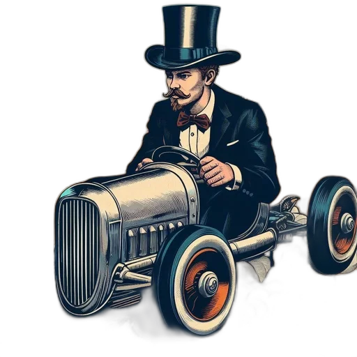 car, robot, weapon, hat transparent PNG cut-out