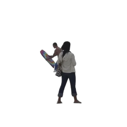 umbrella, jacket, shoes, staff transparent PNG cut-out