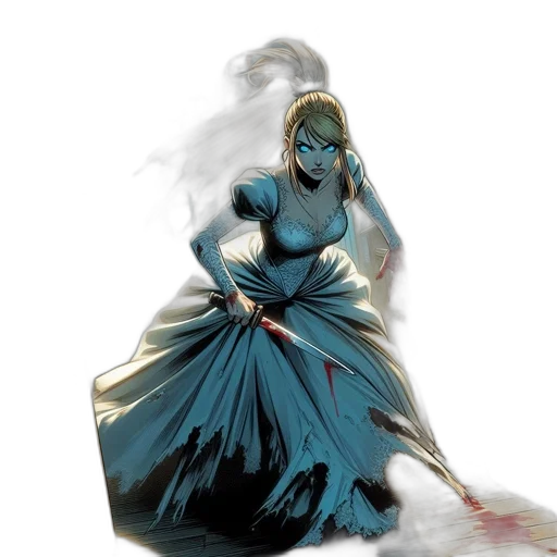 dress, sword, staff, weapon transparent PNG cut-out