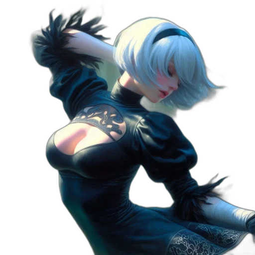 dress, jacket, weapon, staff transparent PNG cut-out