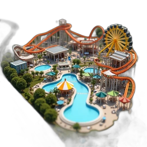 3d render, photorealistic, concept art, aerial transparent PNG cut-out