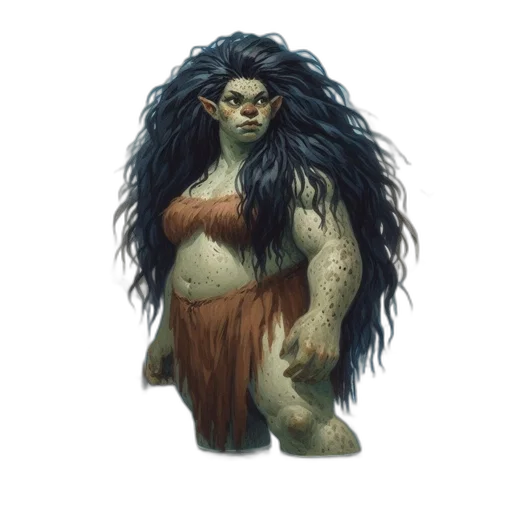 creature, hair, animal, concept art transparent PNG cut-out