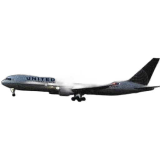 photorealistic, united, airlines, airplane transparent PNG cut-out