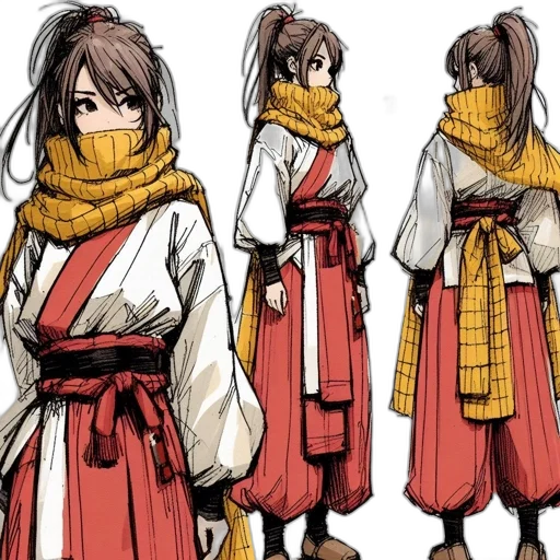concept art, anime, comic book art, red transparent PNG cut-out