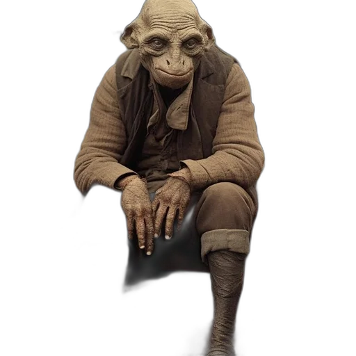 creature, staff, animal, mask transparent PNG cut-out