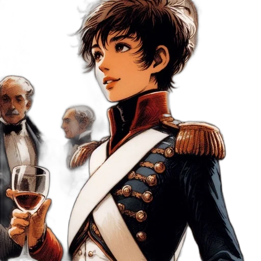 concept art, comic book art, anime, fantasy art transparent PNG cut-out