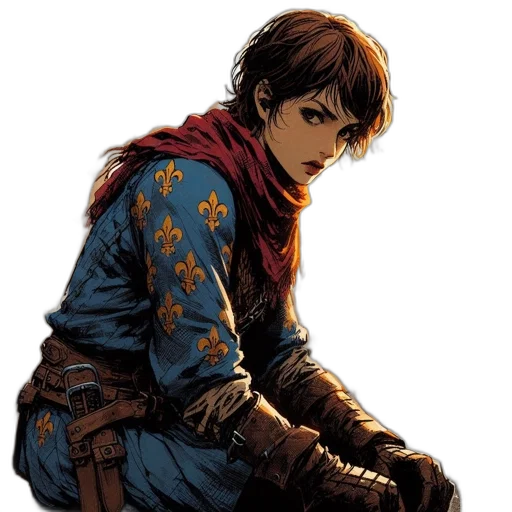 jacket, weapon, face, comic book art transparent PNG cut-out
