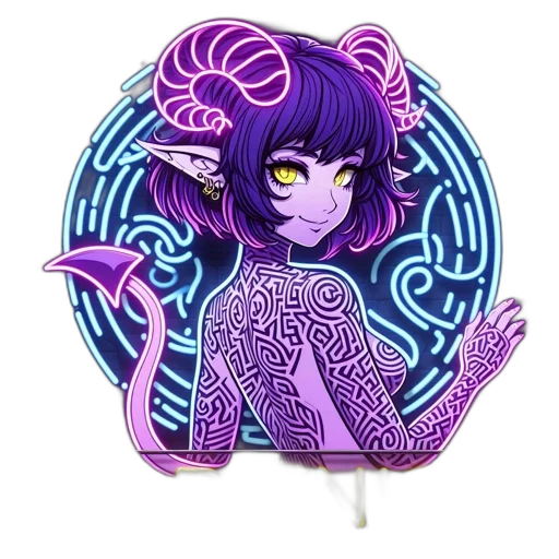 fantasy art, vaporwave, concept art, anime transparent PNG cut-out