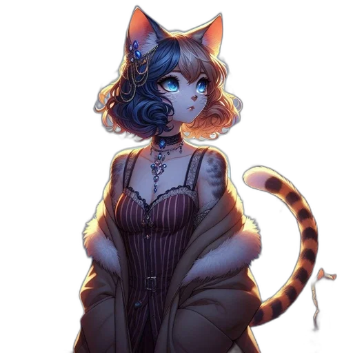 dress, staff, concept art, fantasy art transparent PNG cut-out