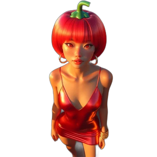 dress, crown, jewelry, 3d render transparent PNG cut-out