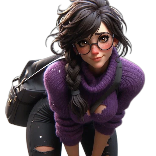 jacket, face, staff, concept art transparent PNG cut-out